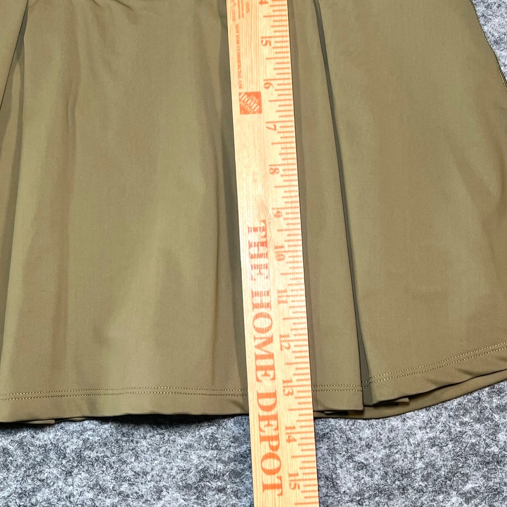 Olive Green Athletic Skort Women XS Pleated Tennis Golf Pickleball Preppy Gym - Picture 9 of 9